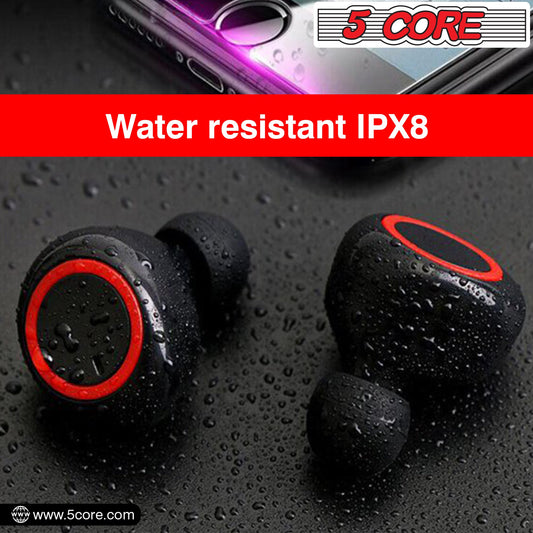 5 Core Wireless Ear Buds Mini Bluetooth Earbud Noise Cancelling