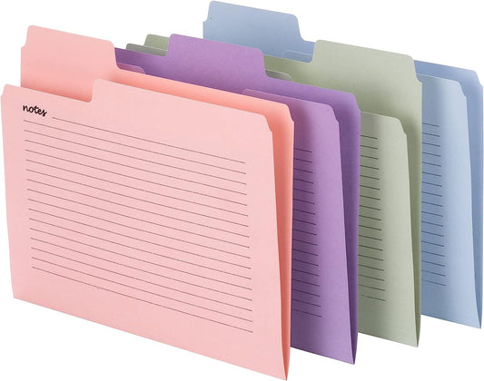 Smead Supertab Oversized Tab File Folders, 1/3-Cut Oversized Tabs, Letter Size, Assorted Colors, 12 per Pack (11651)