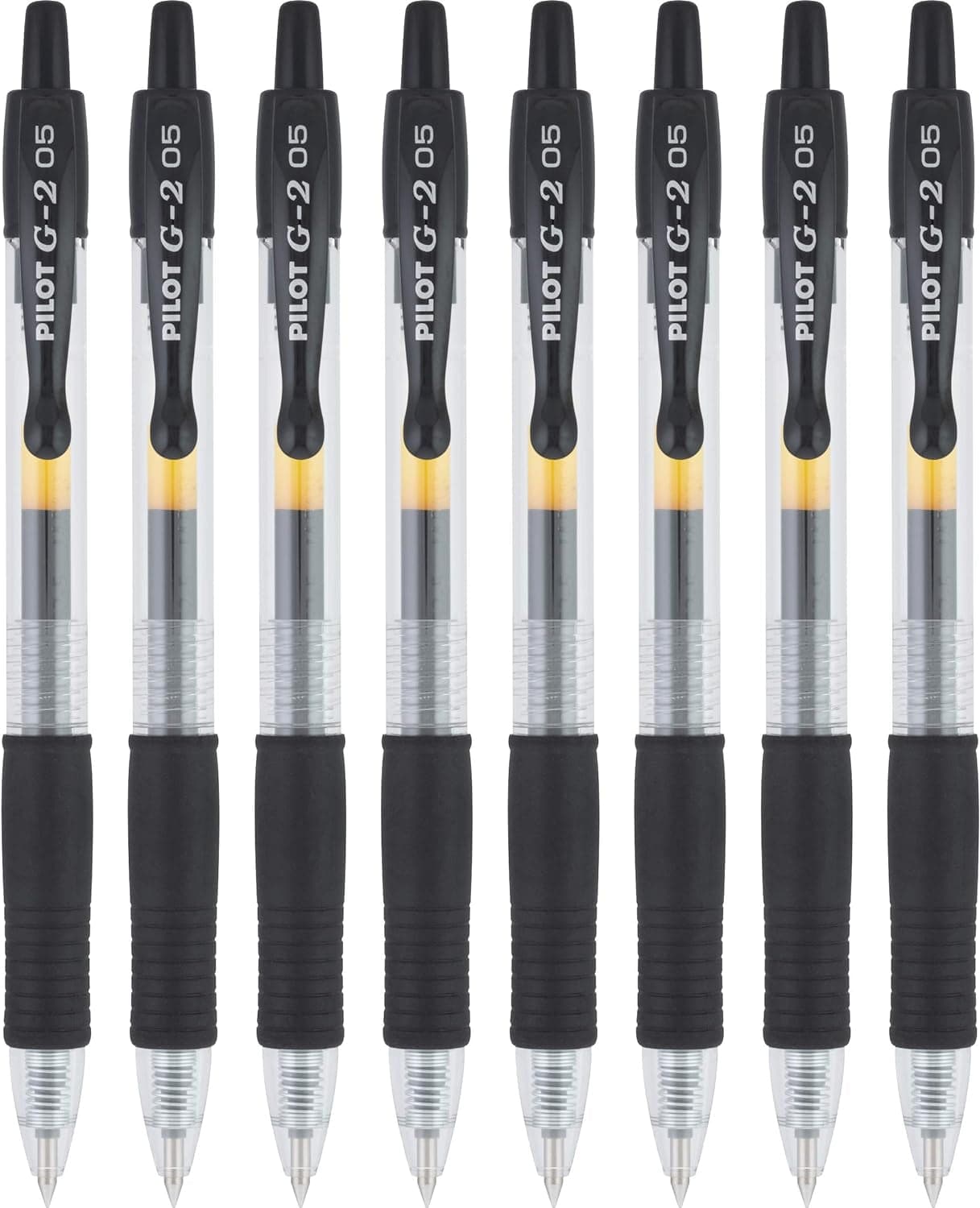 Pilot, G2 Premium Gel Roller Pens, Extra Fine Point 0.5 Mm, Pack of 8, Black