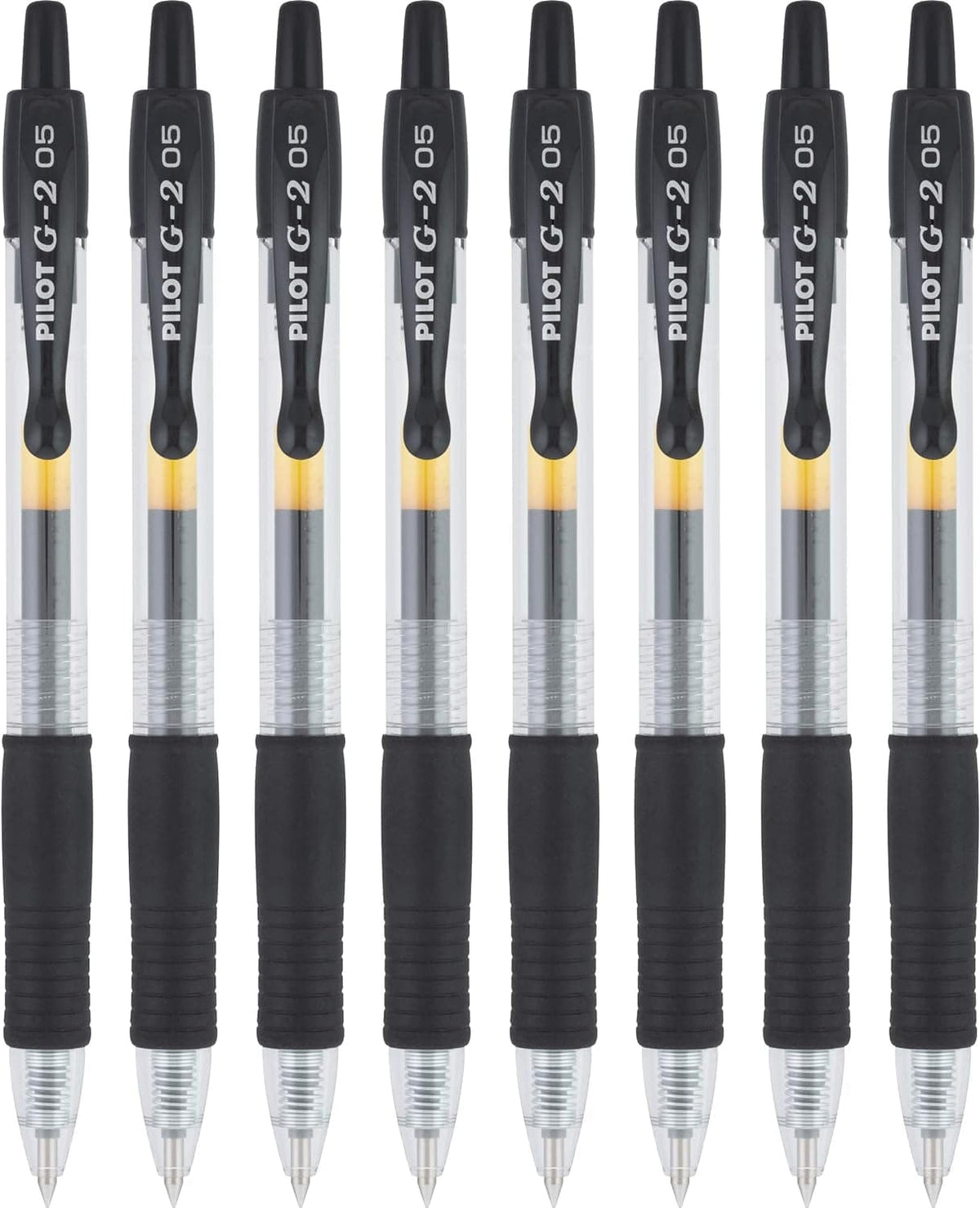 Pilot, G2 Premium Gel Roller Pens, Extra Fine Point 0.5 Mm, Pack of 8, Black