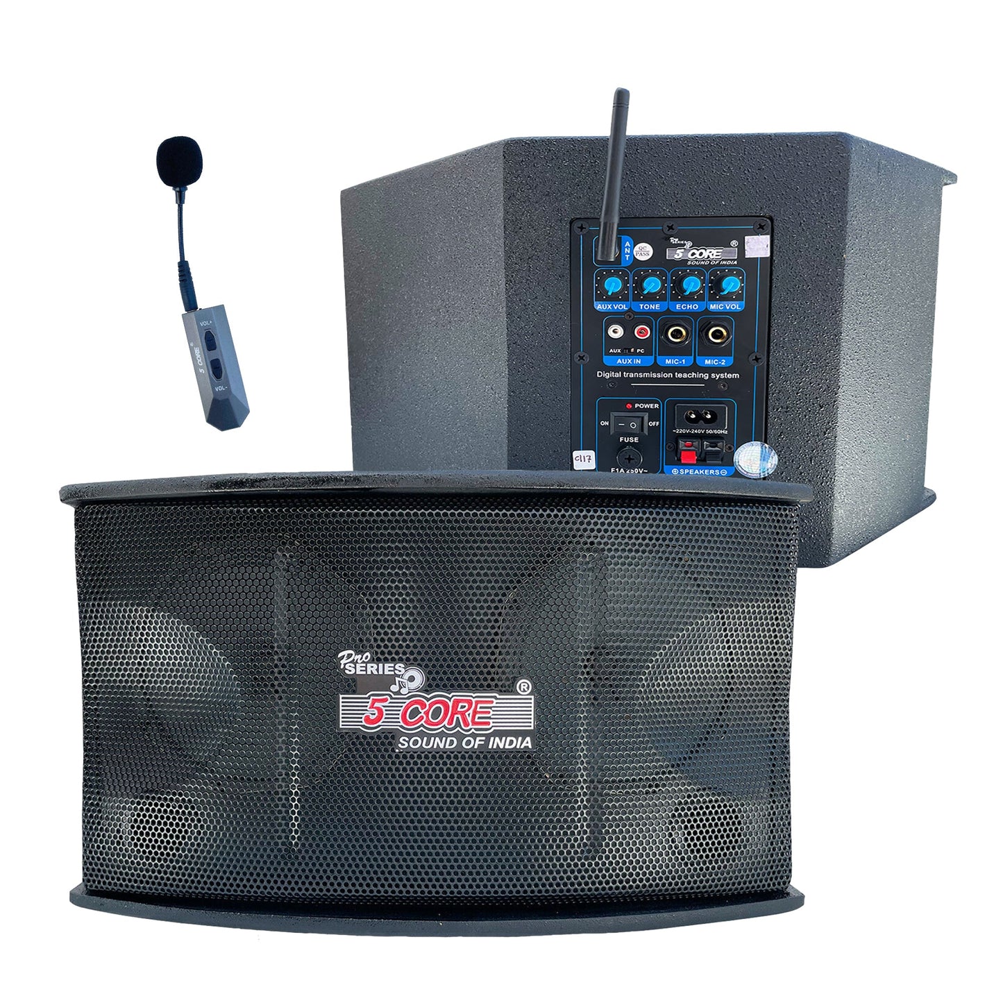 5Core Voice Amplifier 200W Portable PA Speaker System + Wireless