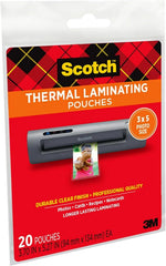 Scotch Thermal Laminating Pouches Premium Quality, 5 Mil Thick for Extra Protection, 20 Thermal Laminating Pouches (Pack of 1), Our Most Durable Lamination Pouch, 3.7 X 5.2 Inches, Clear (TP5902-20)