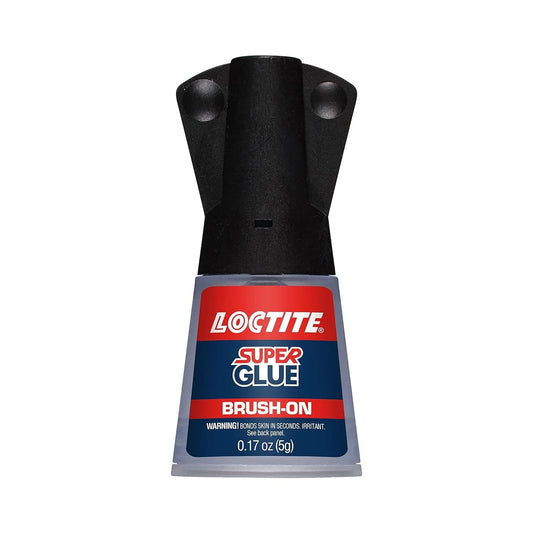 Loctite Super Glue Brush on Liquid, Clear Superglue for Leather, Wood, Metal, Crafts, & Repair, Cyanoacrylate Adhesive Instant Glue, Quick Dry - 0.17 Fl Oz Bottle, 1 Pack