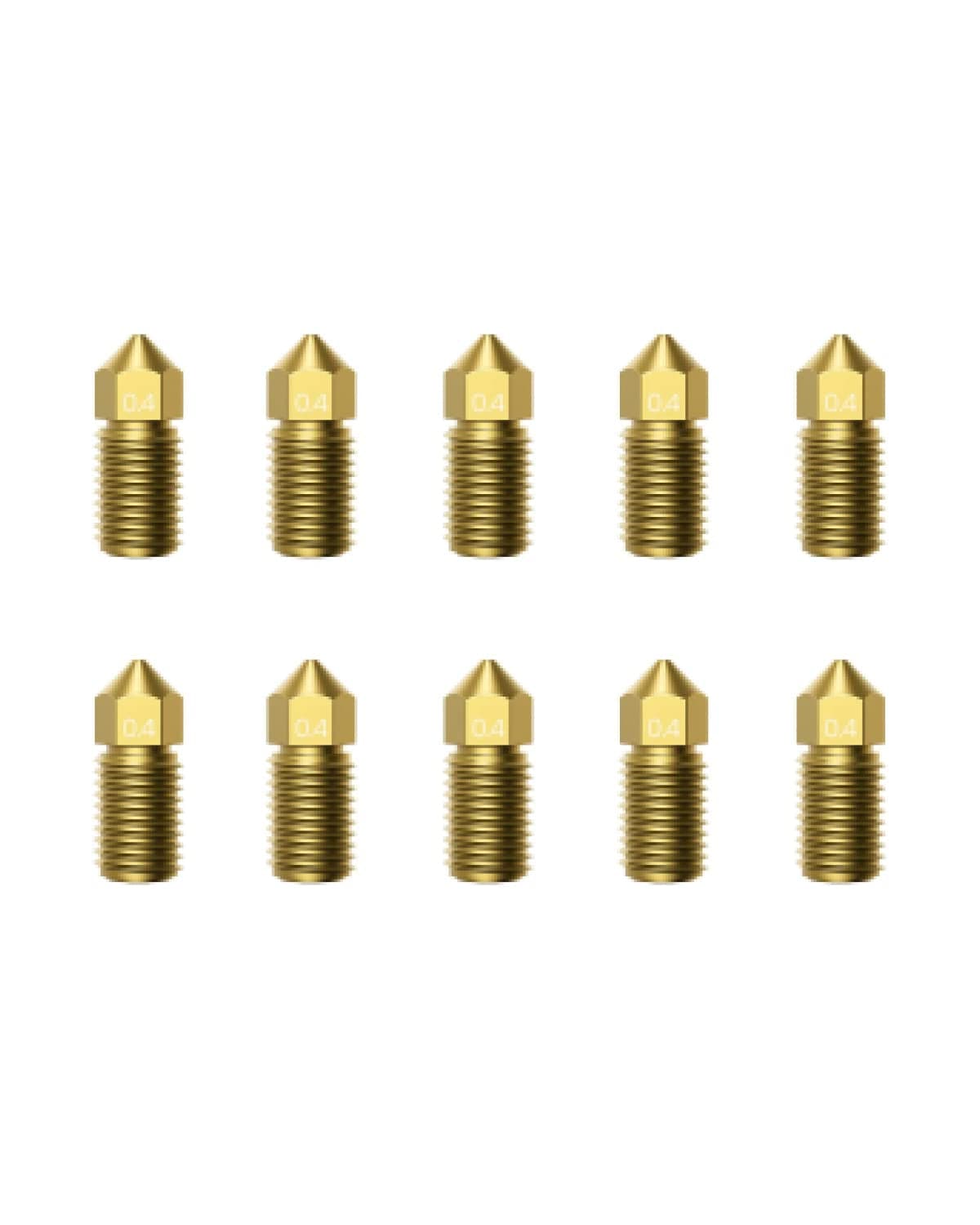 Ankermake 10-Pack 0.4 Mm Nozzle Kit, Premium Brass, for Ankermake M5/M5C 3D Printers