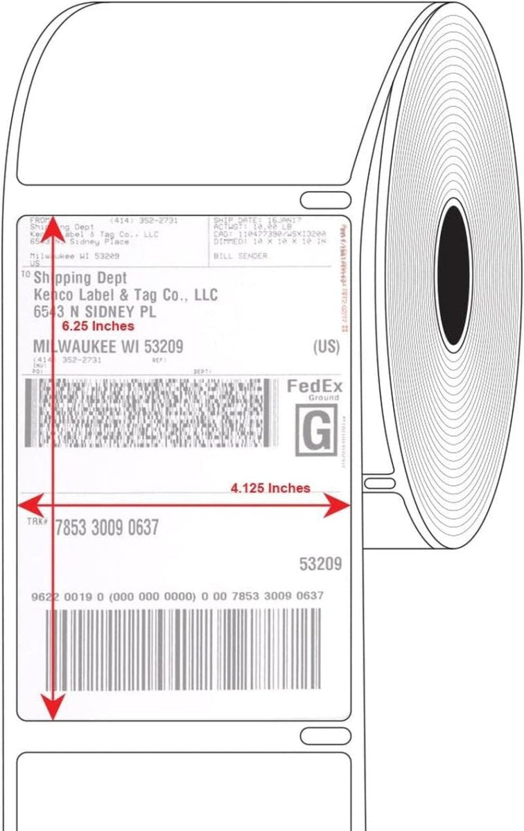 4" X 6" Compatible with Dymo® 4XL Postage Shipping Labels, Compatible with Dymo® 1744907 (1 Roll - 220 Labels per Roll) (1 Pack) - Camel Supplies