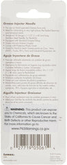 LUMAX LX-1416 Silver 18G 1-1/2" Long Stainless Steel Grease Injector Needle with Cap. Ideal for Lubricating in Very Tight Places like Sealed Bearings and Universal Joints.