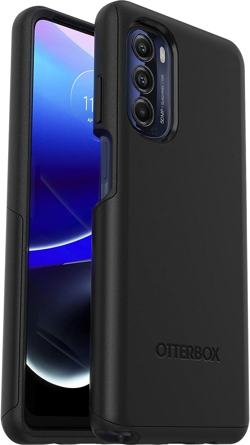 Otterbox Moto G STYLUS 5G (2022) Commuter Series Lite Case - BLACK, Slim & Tough, Pocket-Friendly, with Open Access to Ports and Speakers (No Port Covers),