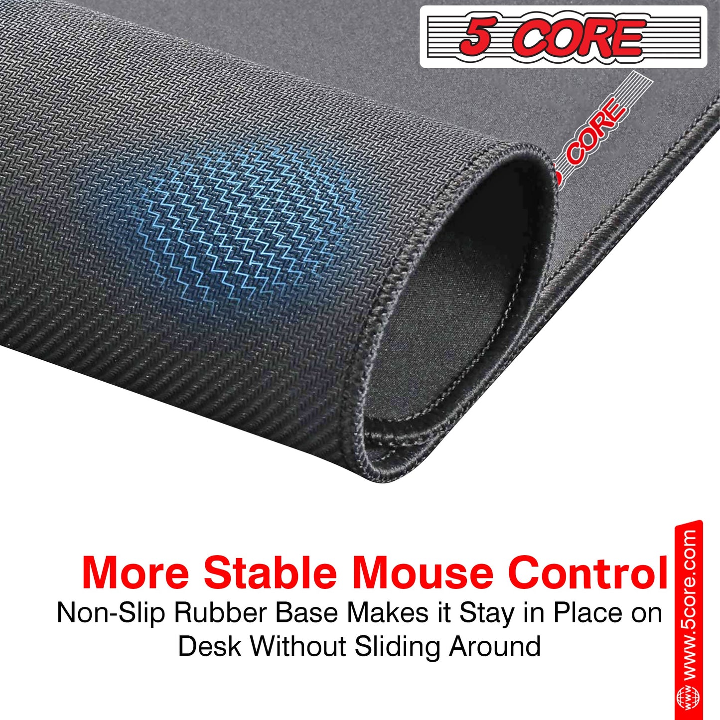 5Core Gaming Mouse Pad 3x3 Desk Mouse Mat w Rubber Base Mousepad Pair