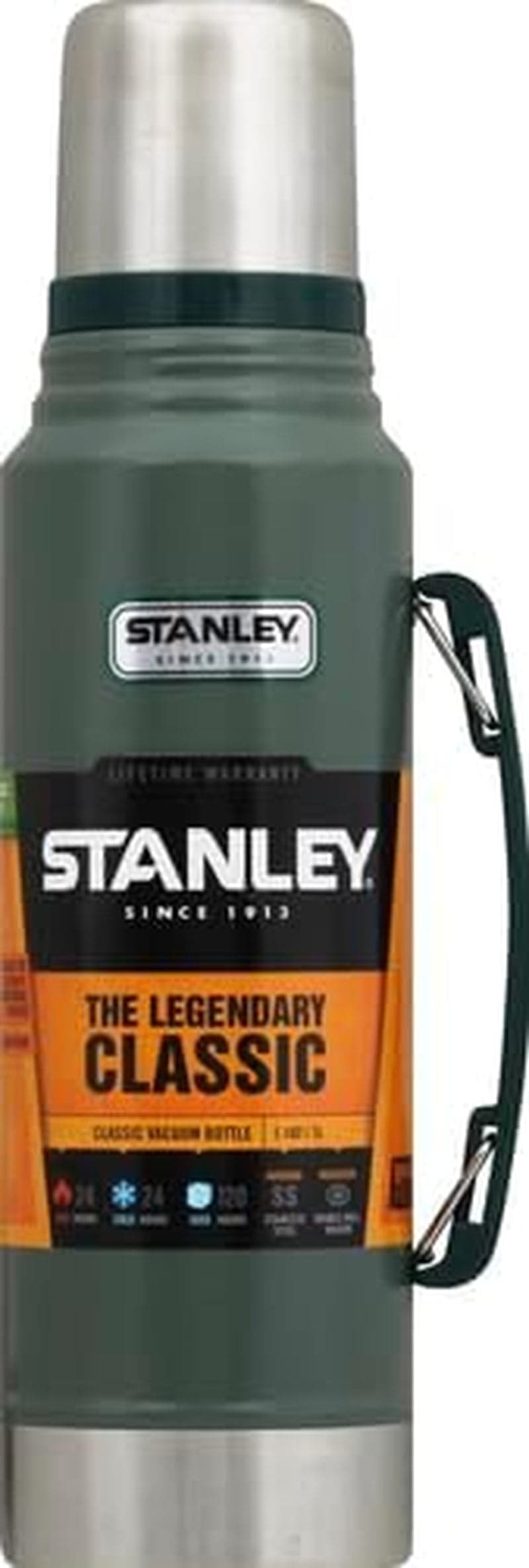 Stanley Classic Vacuum Insulated Wide Mouth Bottle - Bpa-Free 18/8 Stainless Steel Thermos for Cold & Hot Beverages – Keeps Liquid Hot or Cold for up to 24 Hours