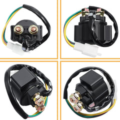 Cyleto Motorcycle Parts GY6 Starter Solenoid Relay for 4-Stroke Engine 50Cc 150Cc 200Cc 250Cc ATV Dirt Bikes Scooters Go Kart Dne Buggys Quad 4 Wheelers Pit Bike Moped Roketa SSR Tao Tao Sunl Coolster