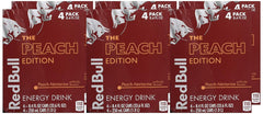 Red Bull Peach Edition Energy Drink, 8.4 Fl Oz, 24 Cans (6 Packs of 4)