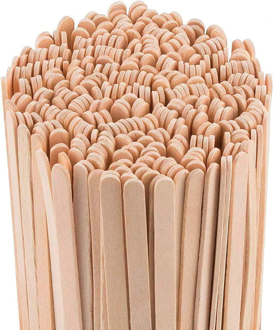 Coffee Stirrers Sticks, Natural Birch Wood 1000 Count, 7.7", BPA Free Eco-Friendly Beverage Stirrers (7.7Inches / 1000PC)