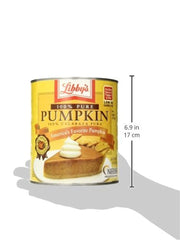 Libby'S Pumpkin Pie, Thanksgiving and Holiday Desserts, Pumpkin Pie Filling, 100% Pure Pumpkin, 6 Lb 10 Oz Can Bulk