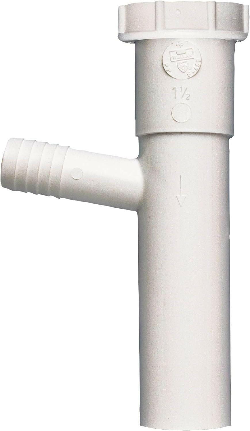 Plumb Pak 30-8WK Dishwasher Branch, White, 1-1/2" X 8", Pack of 1