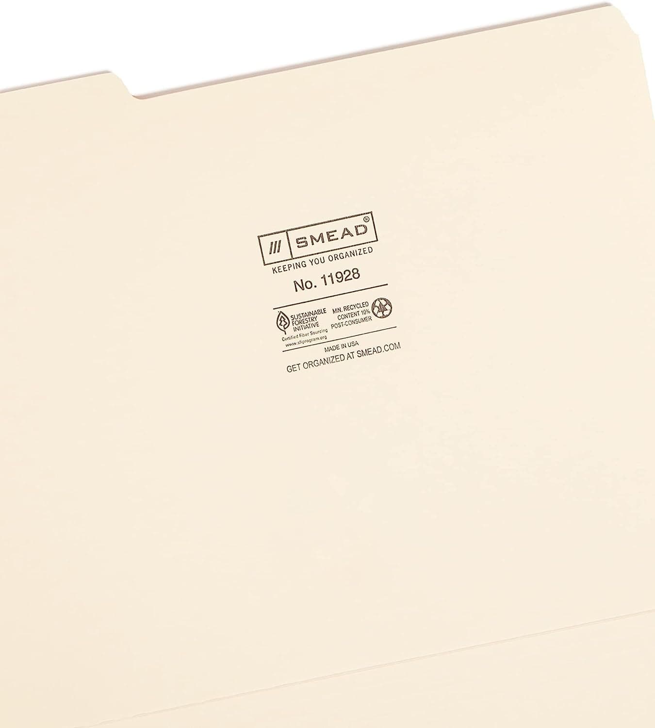 Smead File Folder, 1/3-Cut Tab, Assorted Positions, Letter Size, Manila, 24 per Pack (11928)