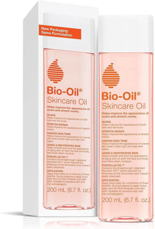 Bio-Oil Skincare Body Oil, Vitamin E Serum for Scars & Stretchmarks, Dermatologist Recommended, All Skin Types, 6.7 Oz