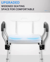 Shower Chair for inside Shower - Heavy Duty Shower Seat with Back - Shower Chair for Bathtub with Arms for Handicap - Shower Seats for Elderly - Shower Chair for Bathtub, 796C