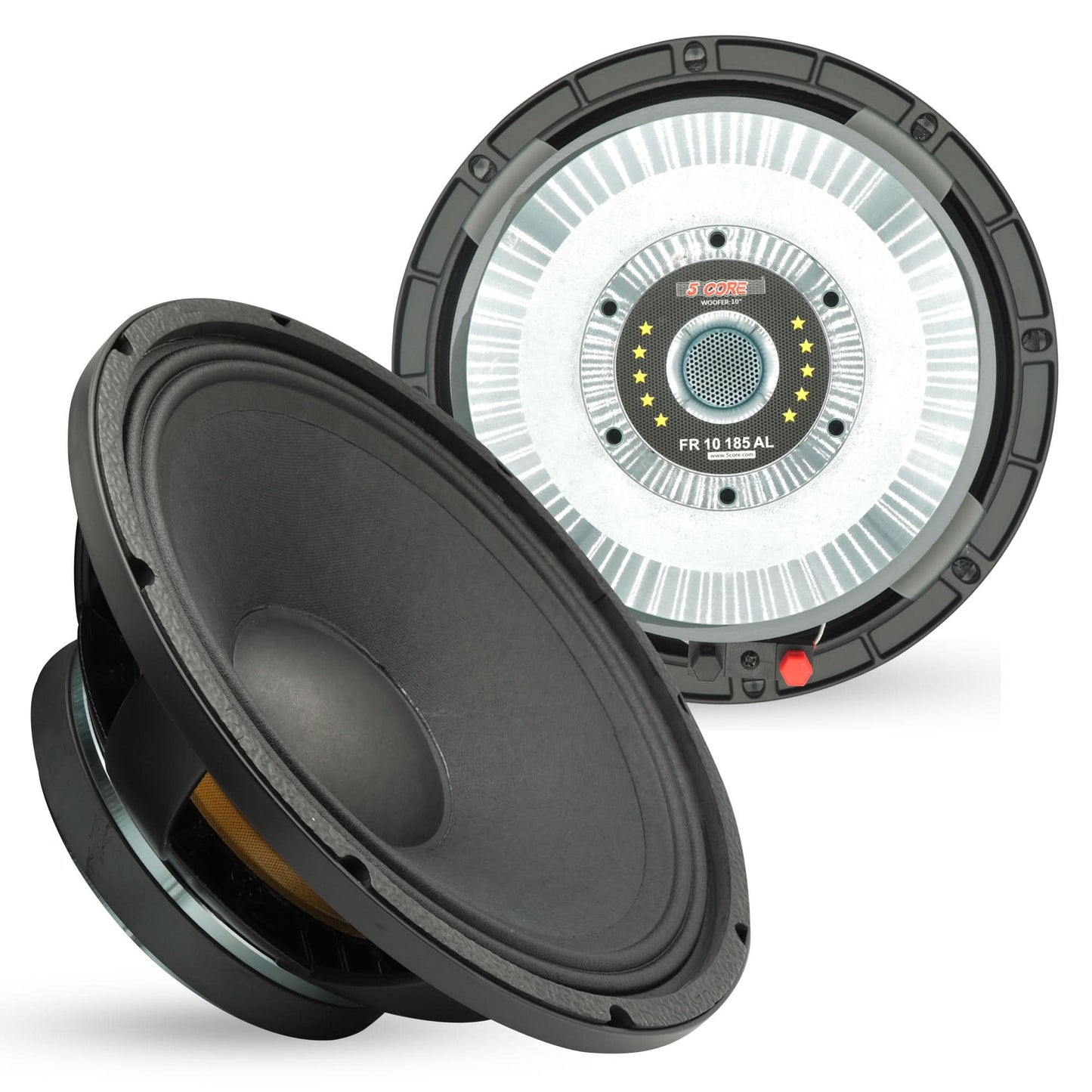 5 CORE 10 Inch Subwoofer Speaker 600W Max 4 Ohm Full Range Replacement