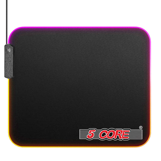 5Core Gaming Mouse Pad RGB 12 Light Modes 2 Zone Desk Mouse Mat w