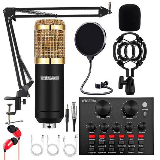 5Core Recording Microphone Podcast Bundle  Professional Condenser