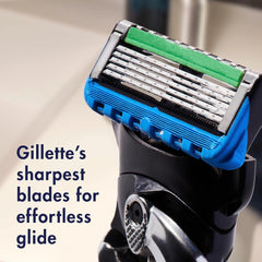 Gillette Fusion Proglide Razors, Men 1 Gillette Razor, 4 Razor Blade Refills, Shields against Skin Irritation