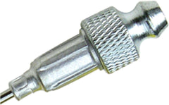 LUMAX LX-1416 Silver 18G 1-1/2" Long Stainless Steel Grease Injector Needle with Cap. Ideal for Lubricating in Very Tight Places like Sealed Bearings and Universal Joints.