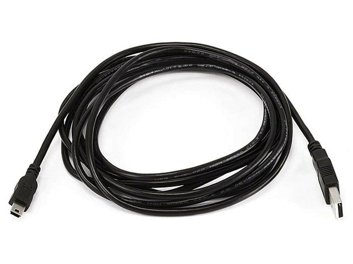 Monoprice 10-Feet USB a to Mini-B 5Pin 28/28AWG Cable (103897) Black