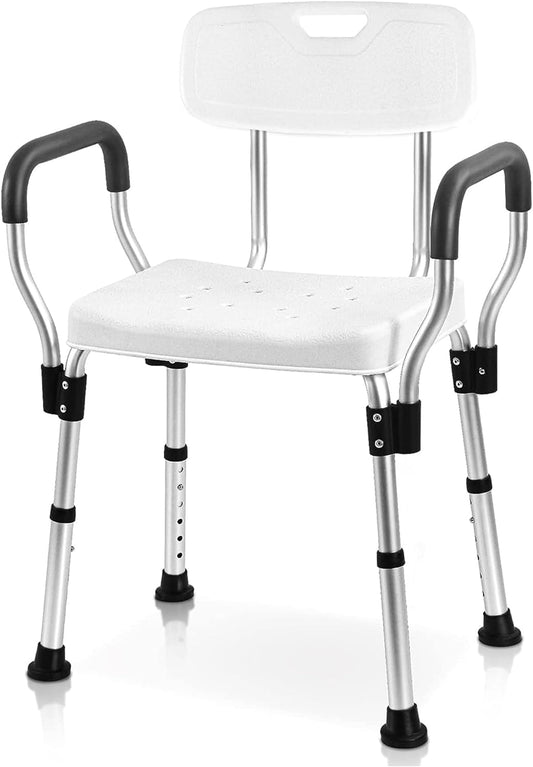 Shower Chair for inside Shower - Heavy Duty Shower Seat with Back - Shower Chair for Bathtub with Arms for Handicap - Shower Seats for Elderly - Shower Chair for Bathtub, 796C