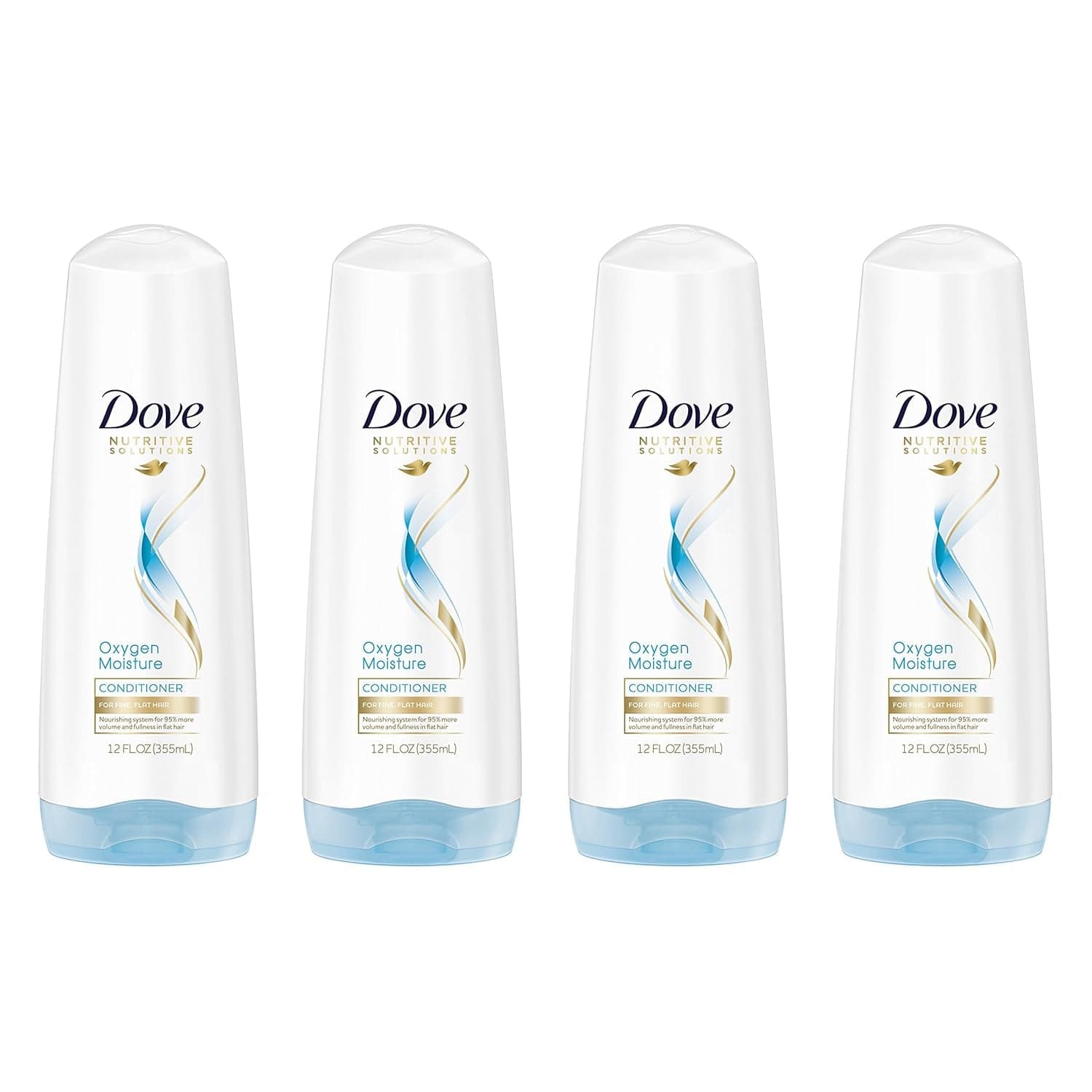 Dove Nutritive Solutions Conditioner, Oxygen Moisture, 12 Fl Oz (Pack of 4)