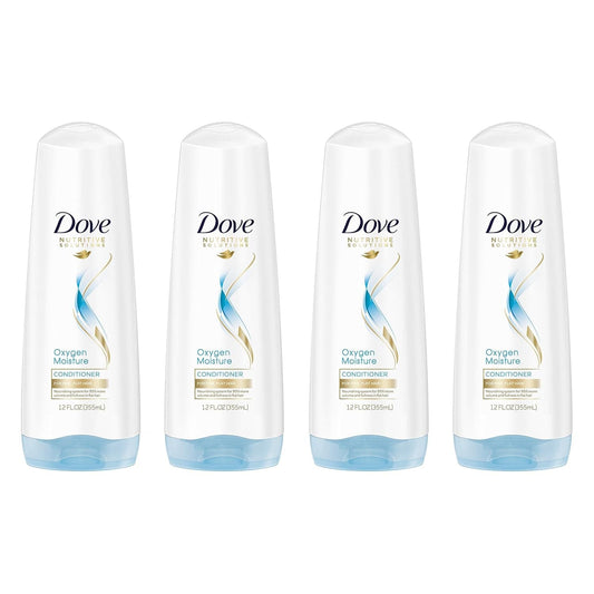 Dove Nutritive Solutions Conditioner, Oxygen Moisture, 12 Fl Oz (Pack of 4)