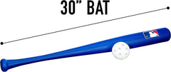 Franklin Sports Plastic Baseball Bat + Ball Set - MLB Kids Plastic Bats - Lightweight Kids Bat + Plastic Baseball Set - 30" Youth Baseball Bat - Multiple Colors