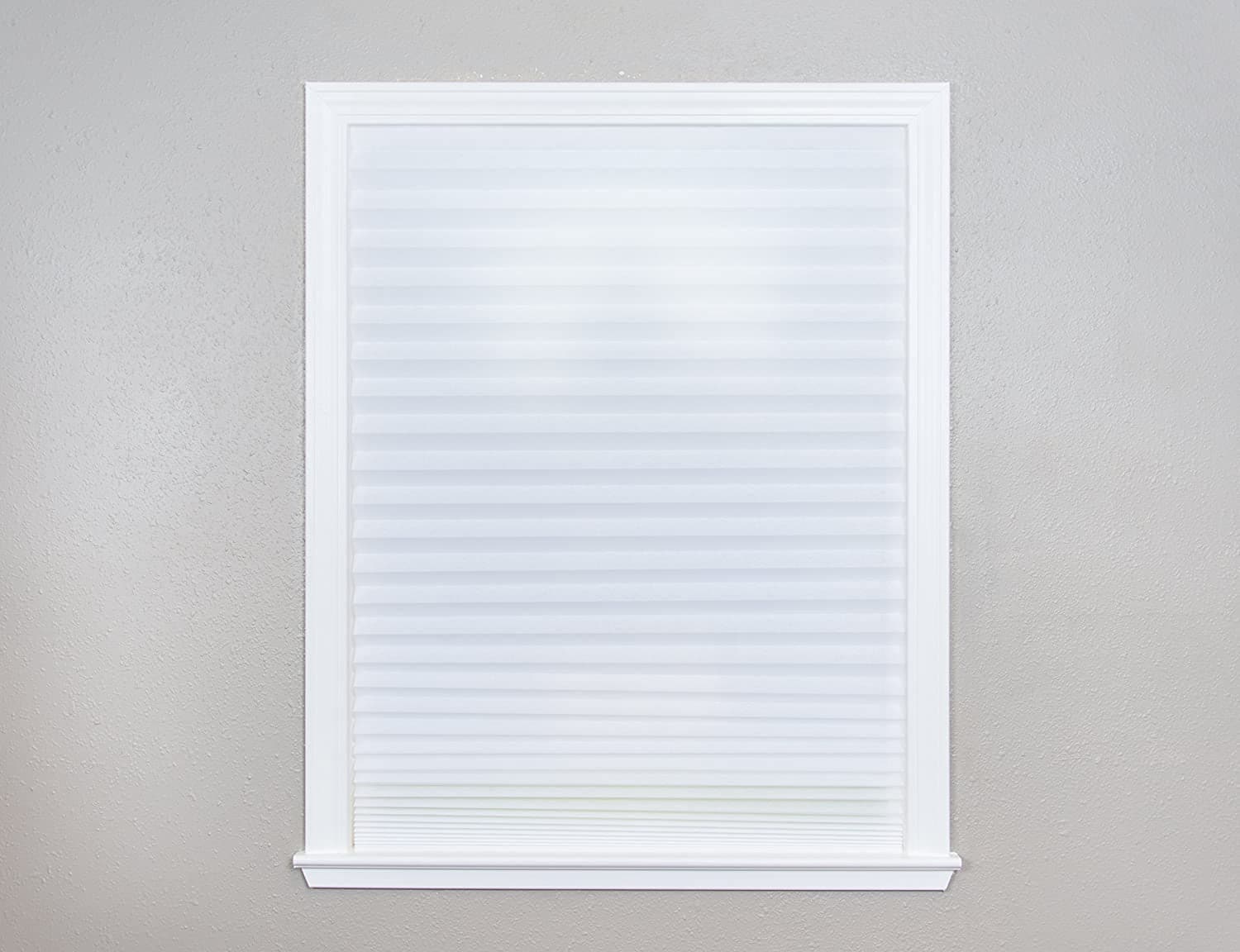 Redi Shade No Tools Original Light Filtering Pleated Fabric Shade White, 36 in X 72 In, 1 Pack