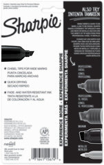 Sharpie King Size Permanent Marker, Large Chisel Tip, Great for Poster Boards, Assorted, 4 Count