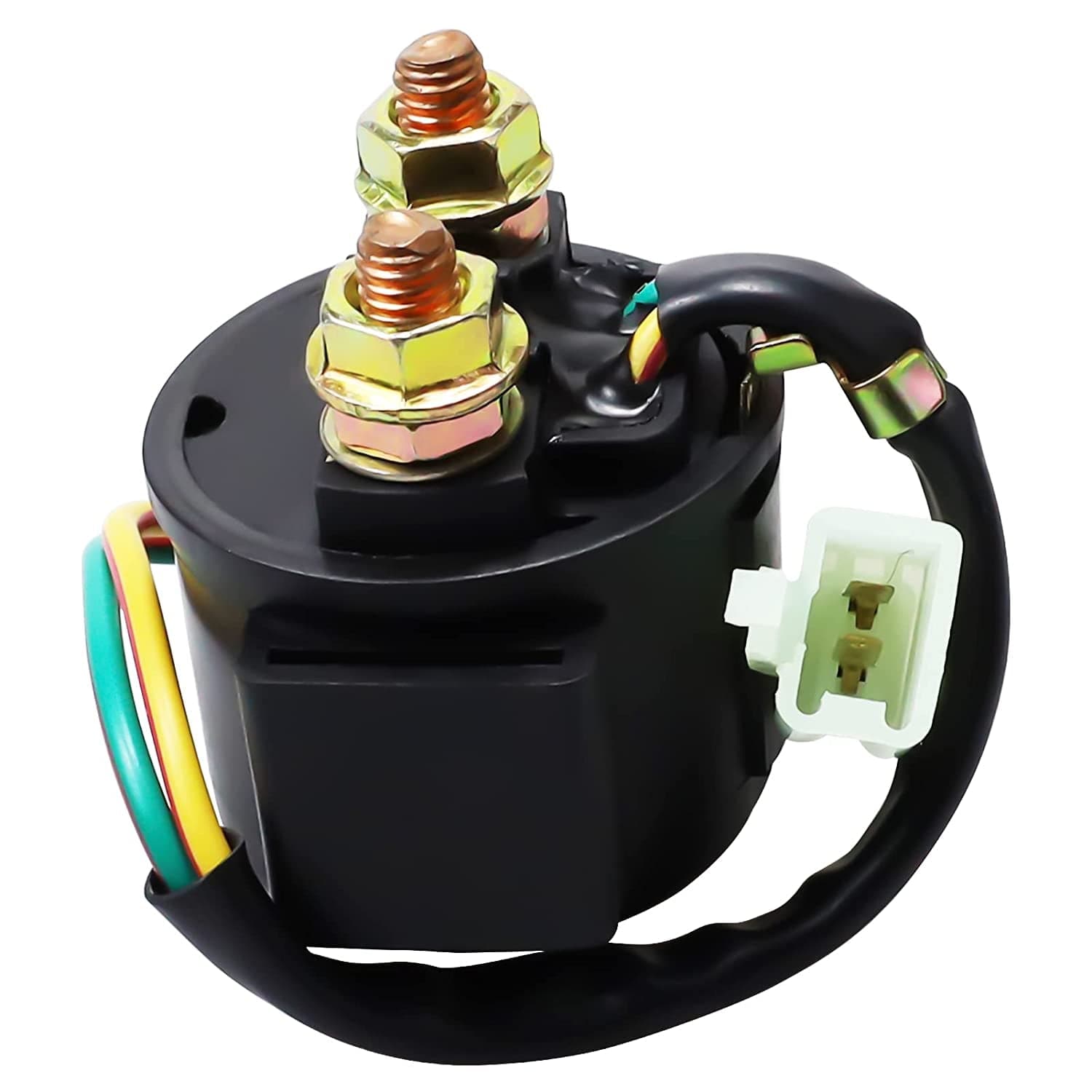 Cyleto Motorcycle Parts GY6 Starter Solenoid Relay for 4-Stroke Engine 50Cc 150Cc 200Cc 250Cc ATV Dirt Bikes Scooters Go Kart Dne Buggys Quad 4 Wheelers Pit Bike Moped Roketa SSR Tao Tao Sunl Coolster