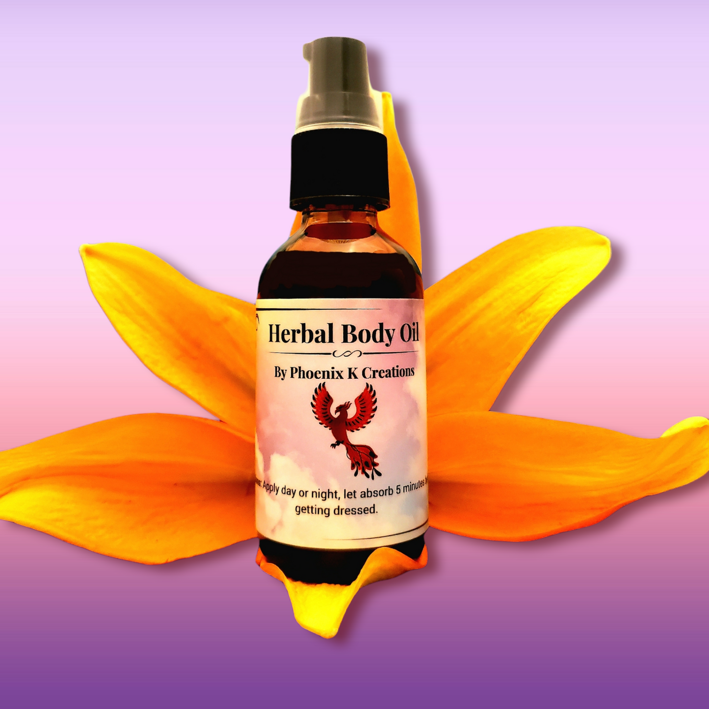 Organic Herbal Body Oil- Nourishing, All skin types.