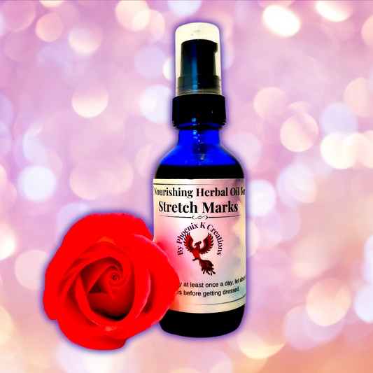 Organic Stretch Mark Oil- Hydrating, rejuvenating, nourishing.