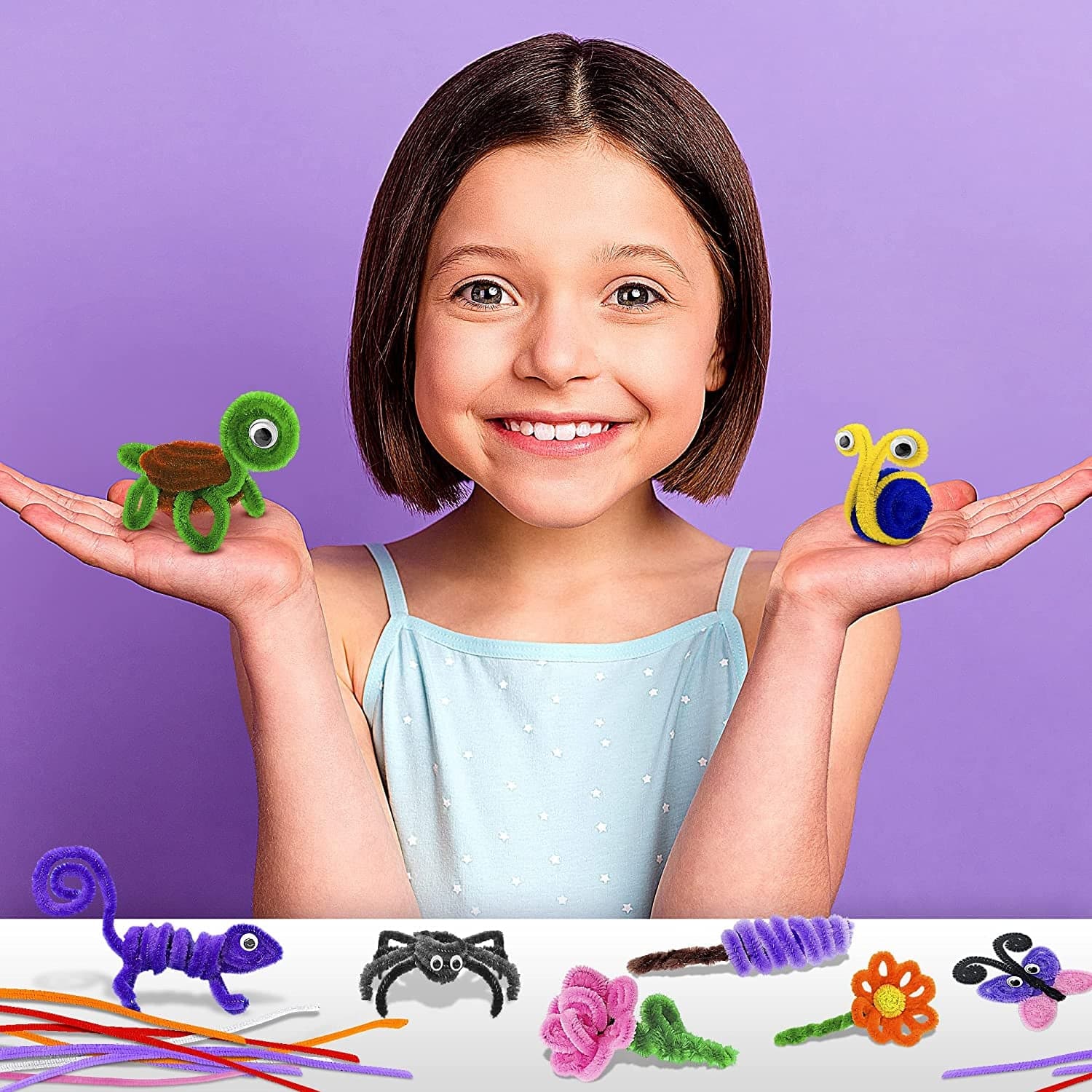 Learn & Climb Kids Arts and Crafts Activities - Create 21 Craft Figures, Hours of Crafting. Art Supplies & Instructions for Boys & Girls Ages 4,5,6,7,8-12