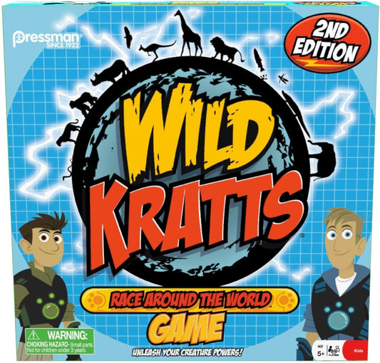 Pressman Wild Kratts Race around the World Board Game Multicolor, 5"