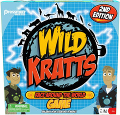 Pressman Wild Kratts Race around the World Board Game Multicolor, 5"