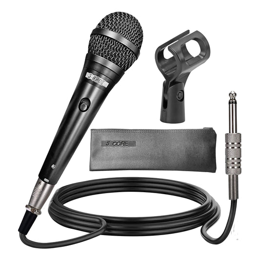 5Core XLR Microphone Dynamic Mic Karaoke Singing Studio Microfono